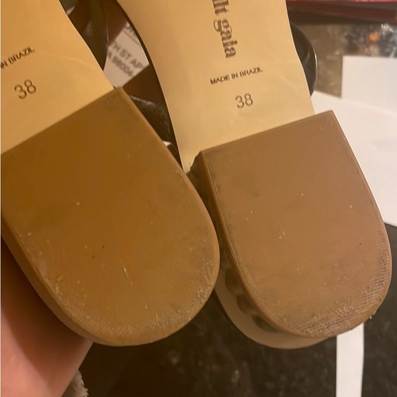 Cult Gaia Liz Bamboo-Heel Leather Mules size 38 - Picture 8 of 11